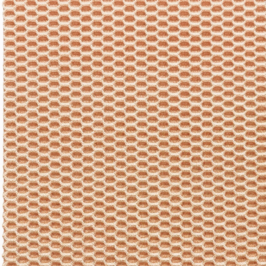 Peach fabric closeup