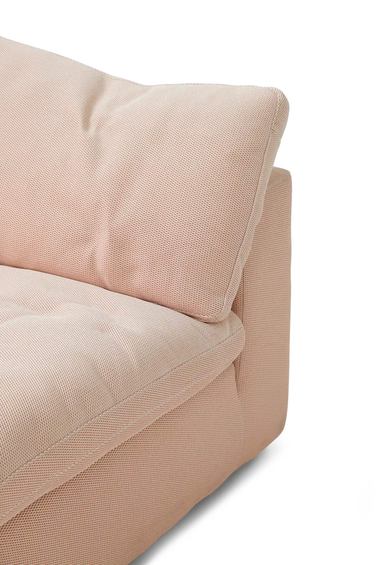 Peach Luun couch angle 3