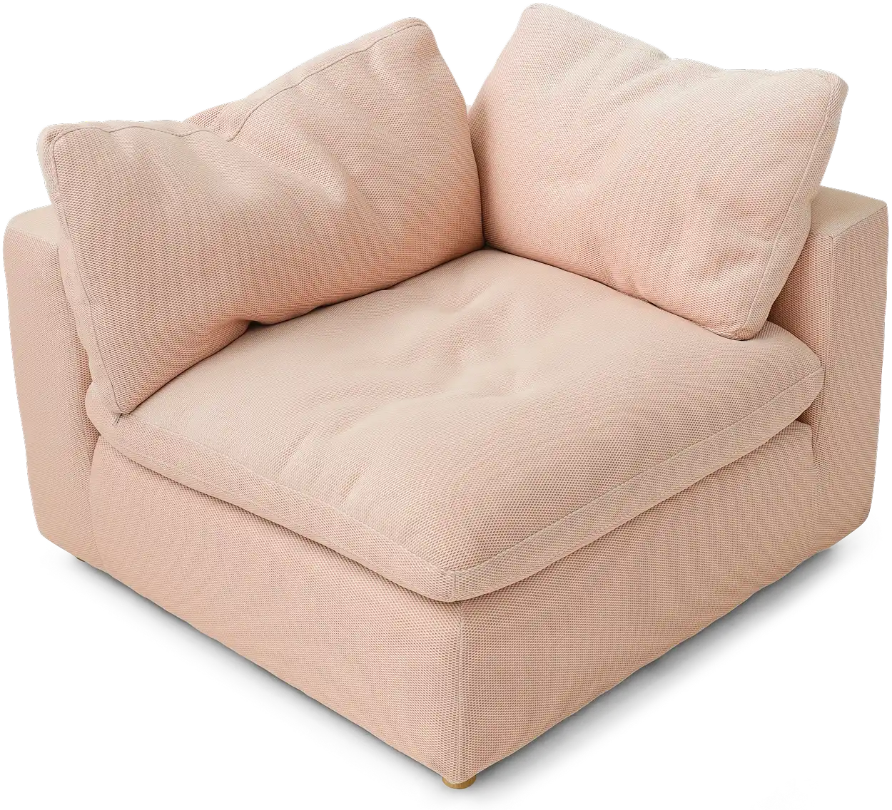 Peach Luun couch angle 1
