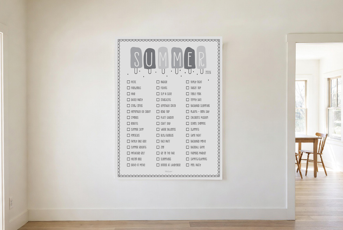 Summer Popsicles bucket list mockup