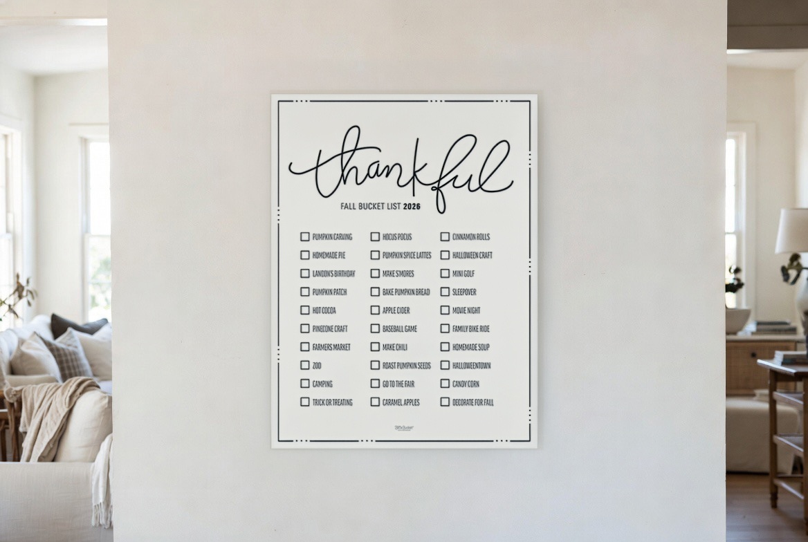 Thankful bucket list