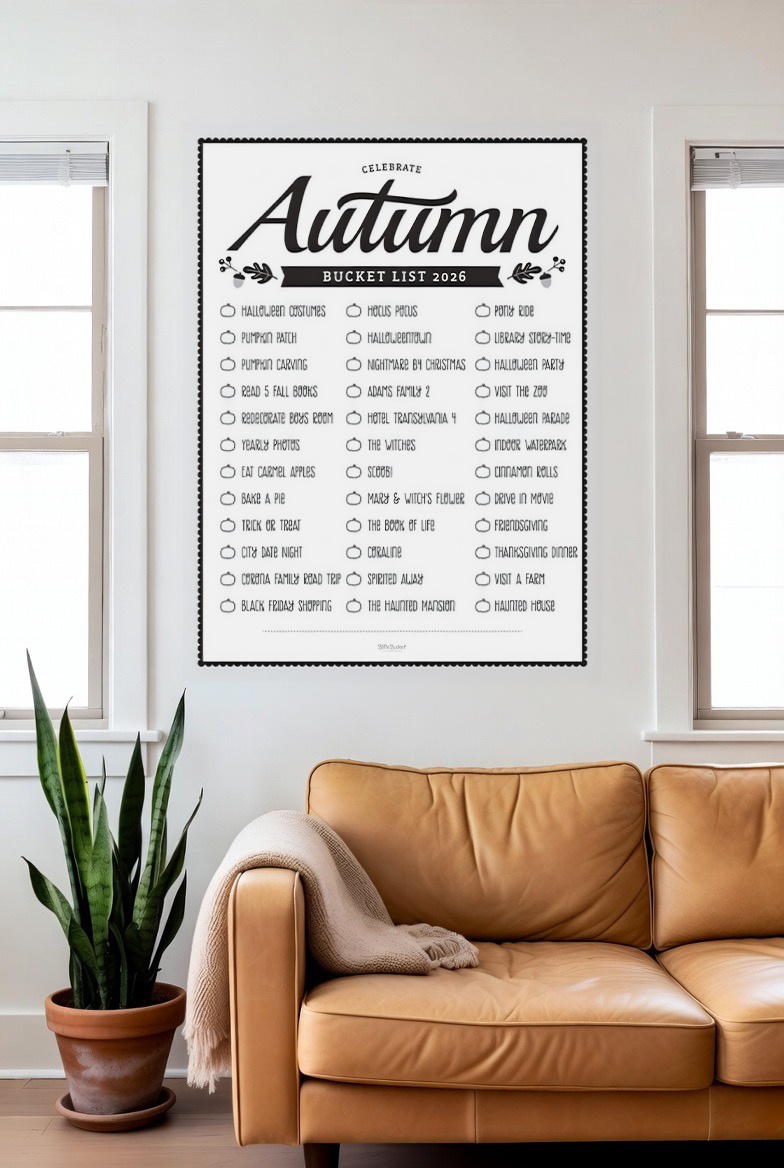 Celebrate Autumn print in a living room