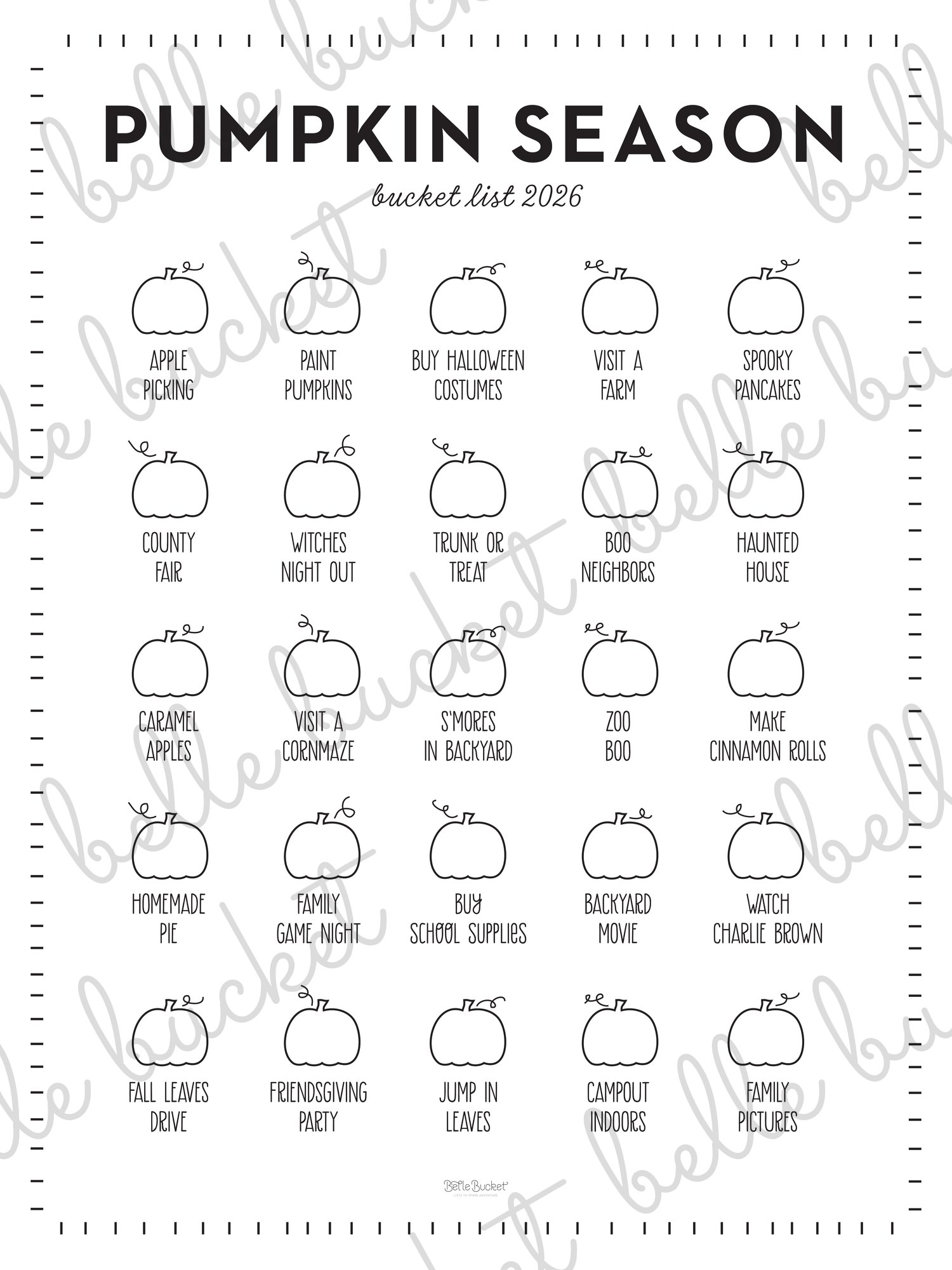 A close look at the Pumpkin Season list design