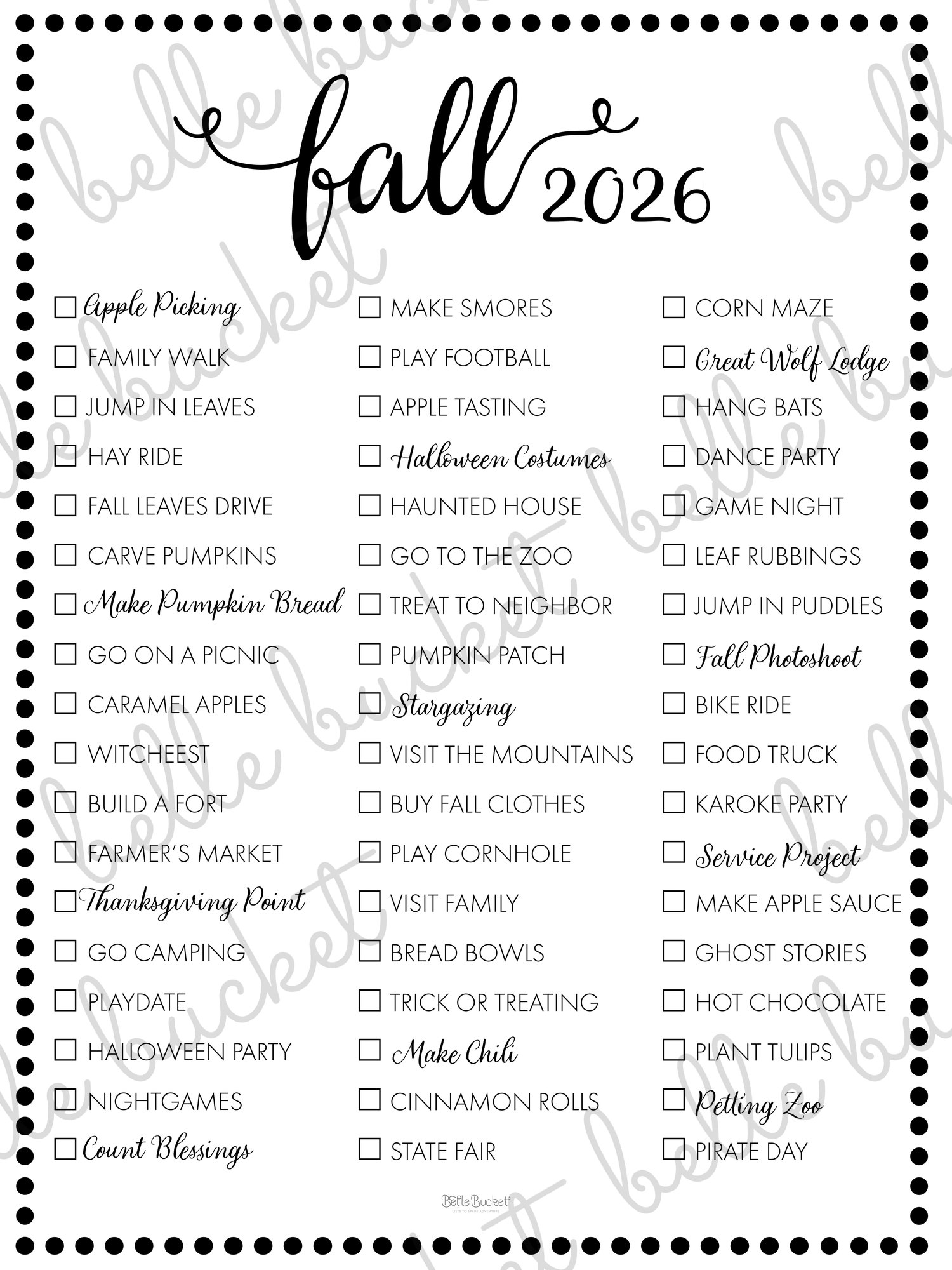 A close look at the Fall 2026 list design
