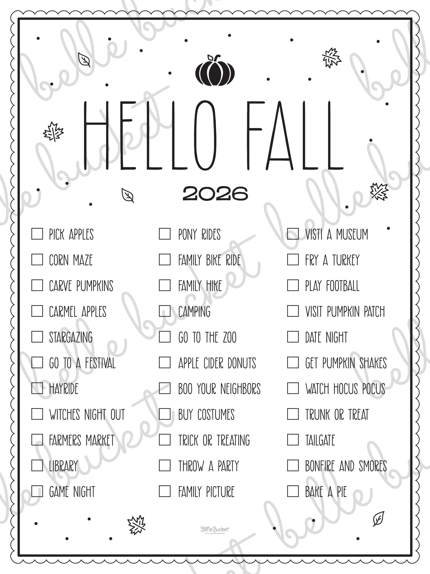 A close look at the Hello Fall list design