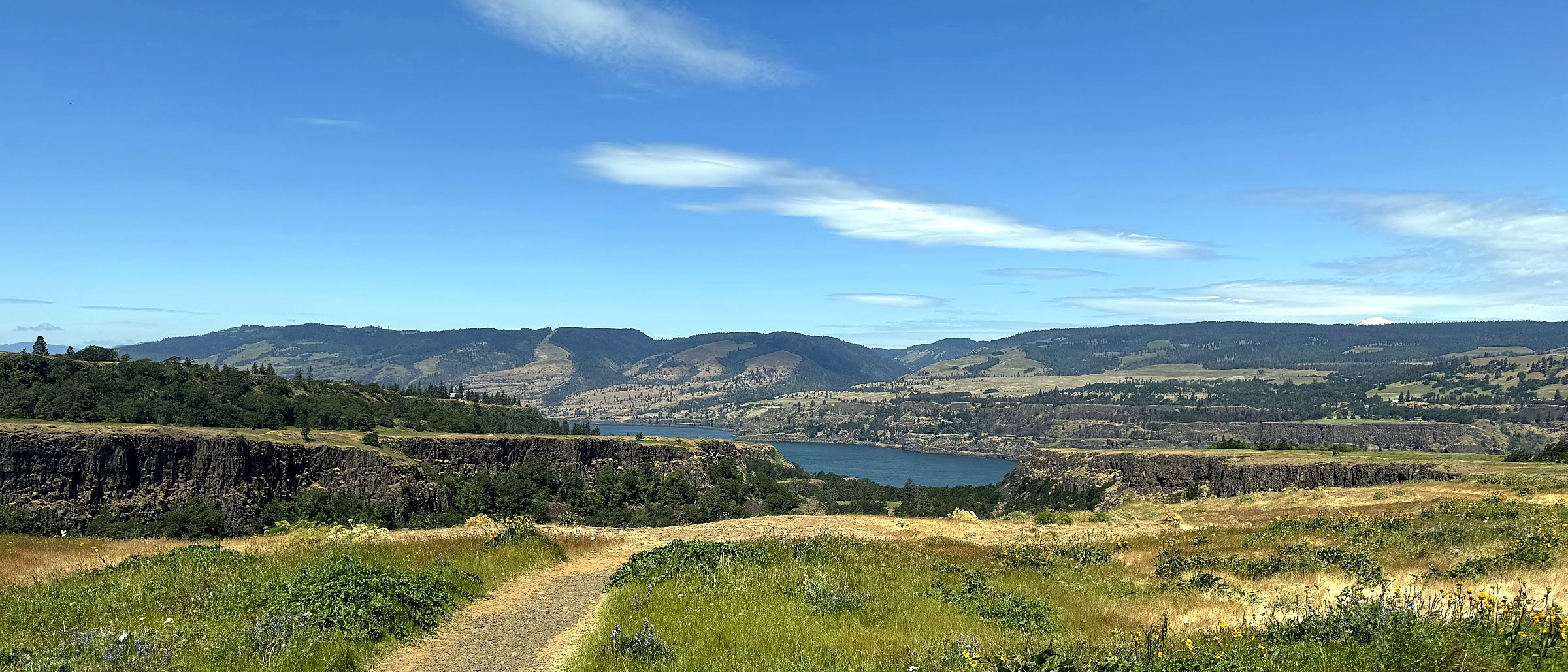 The Columbia River Gorge from a viewpoint along the Historic Columbia River Highway