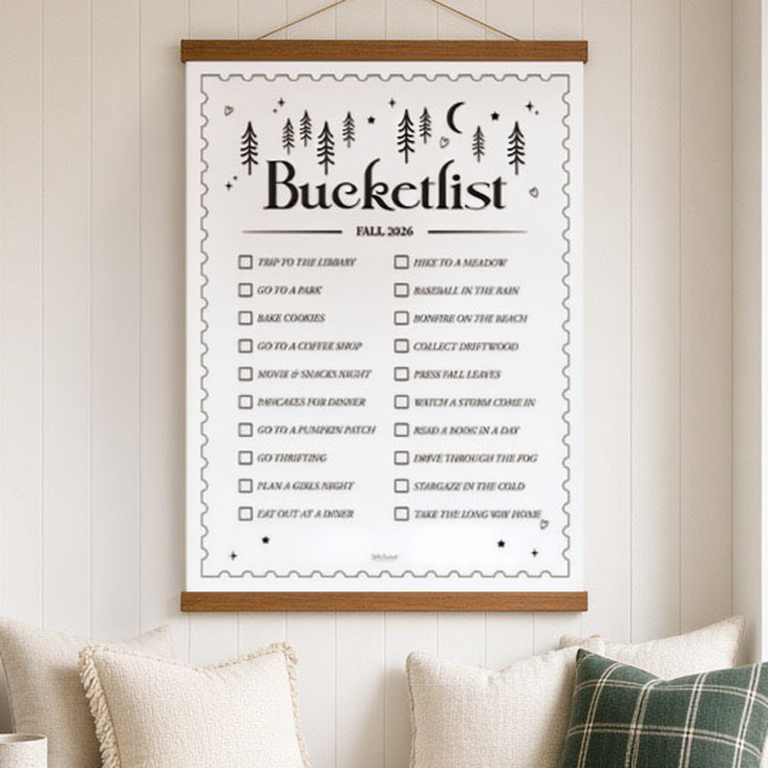 Forks print in a living room