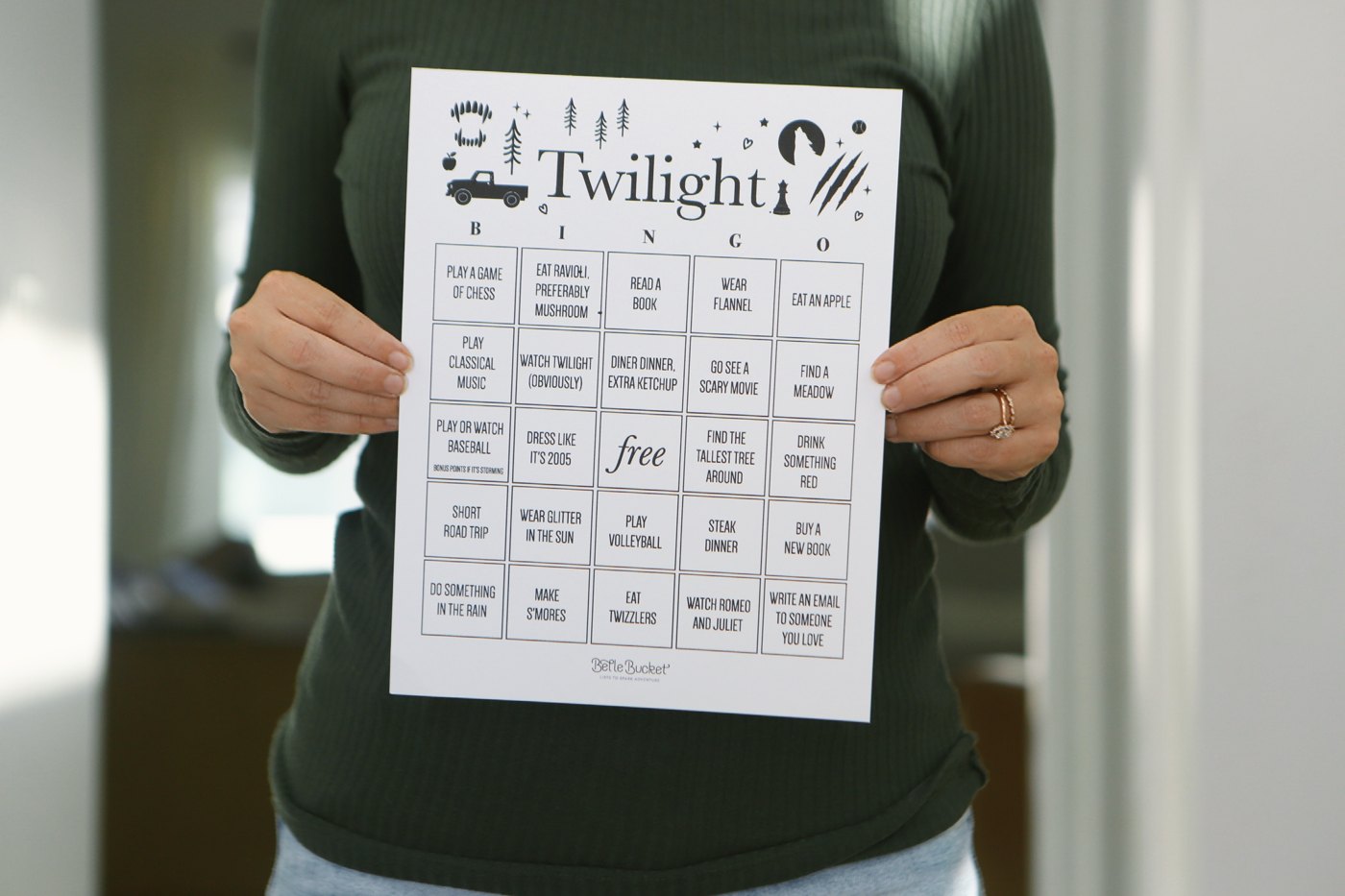 Twilight bingo card
