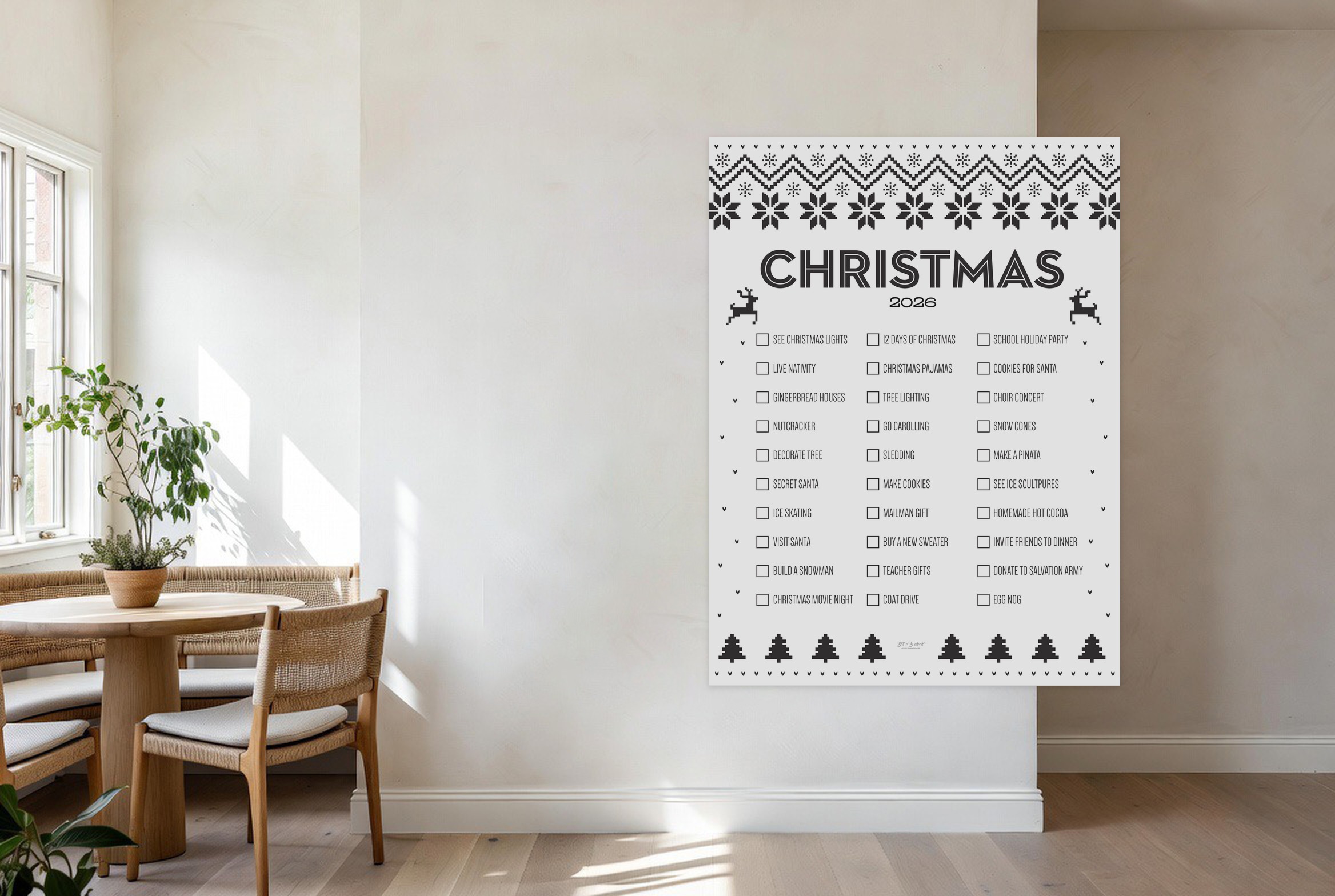 Christmas Sweater print on the wall