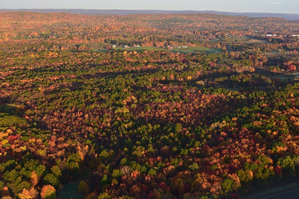 Fall sunrise over the Litchfield Hills