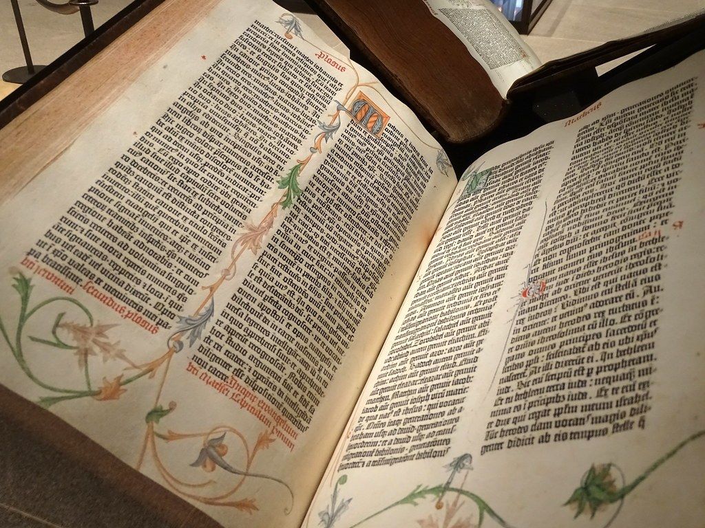 The Gutenberg Bible at the Beinecke Library