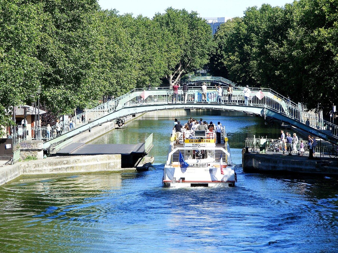Canal Saint-Martin in Paris
