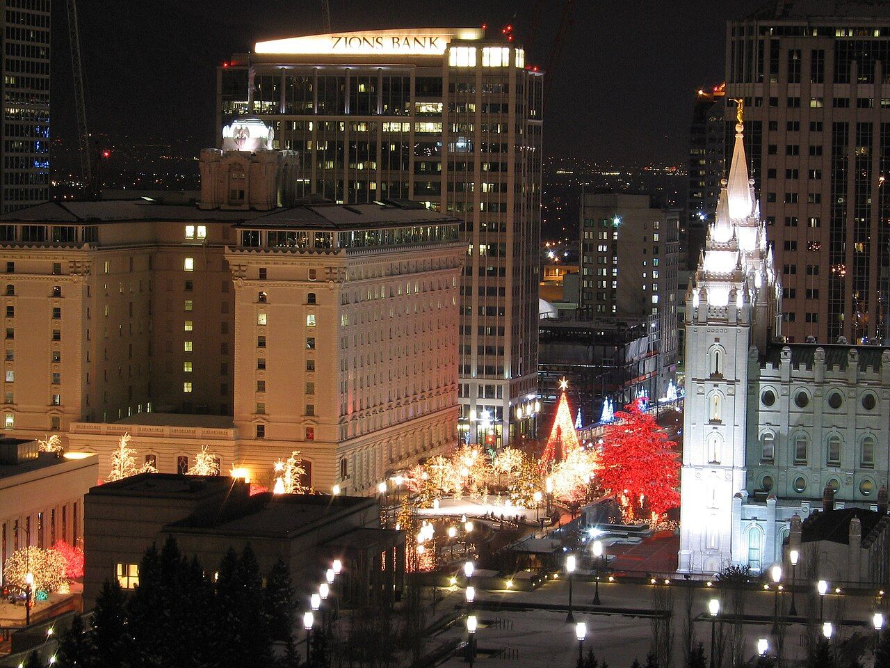 Downtown Salt Lake at Christmas