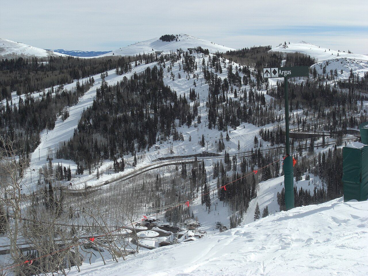 The ski runs at Deer Valley