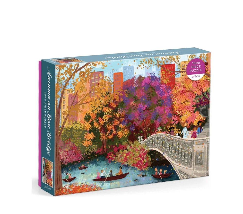 Joy Laforme Autumn on Bow Bridge 1000 Piece Puzzle