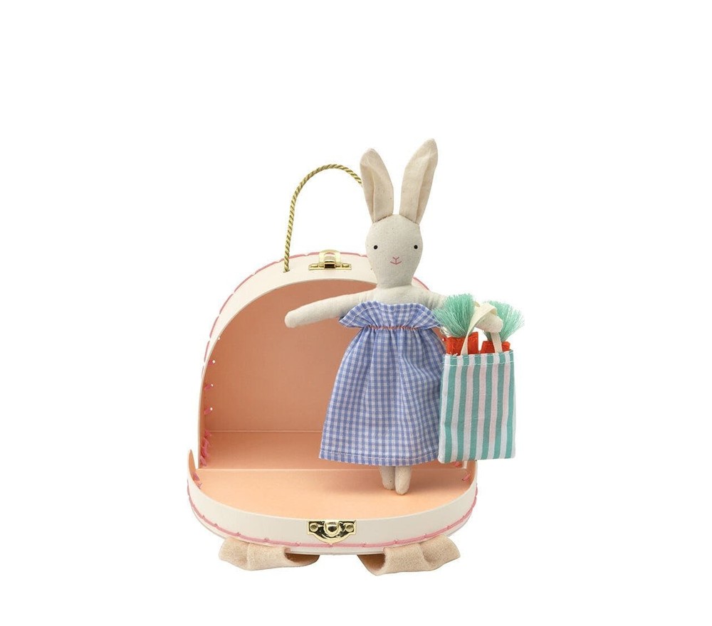 Bunny Mini Suitcase Doll