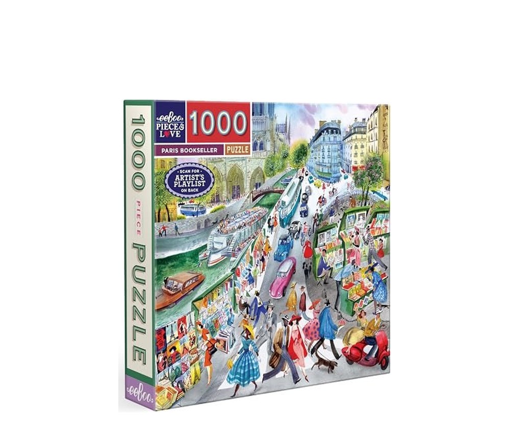 Paris Bookseller 1000-Piece Puzzle