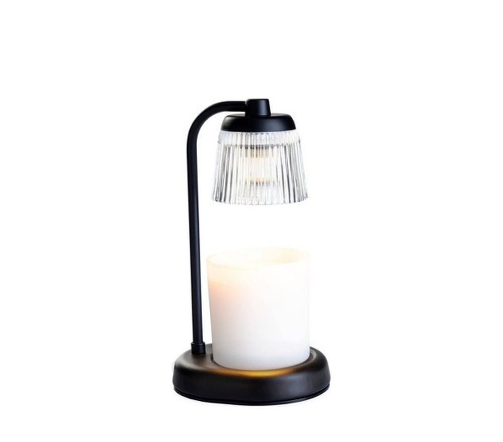 Fluted Glass Candle Warmer Lamp