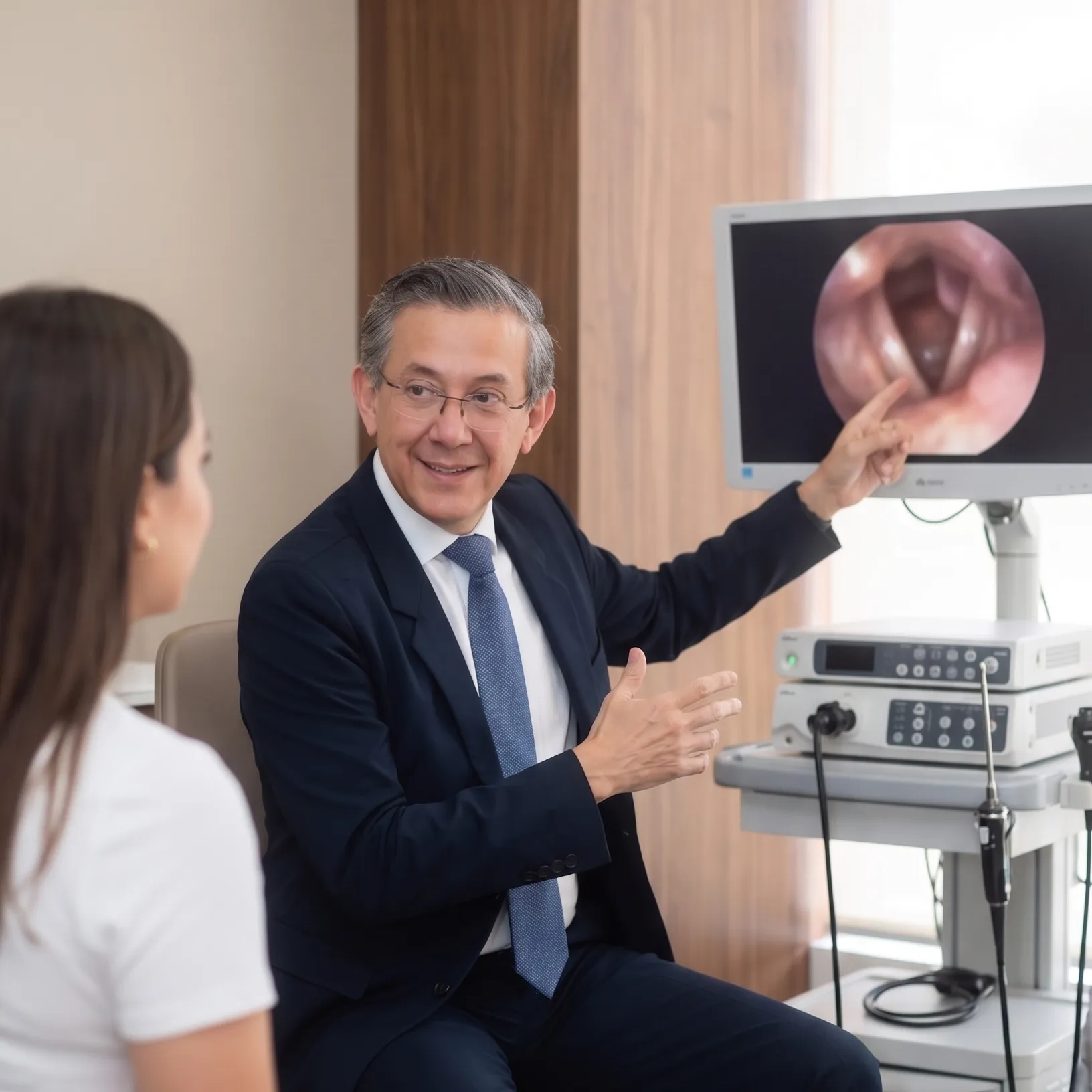 El Doctor López Guerra en consulta