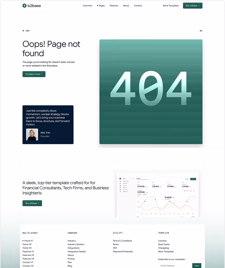 B2B SaaS Webflow template