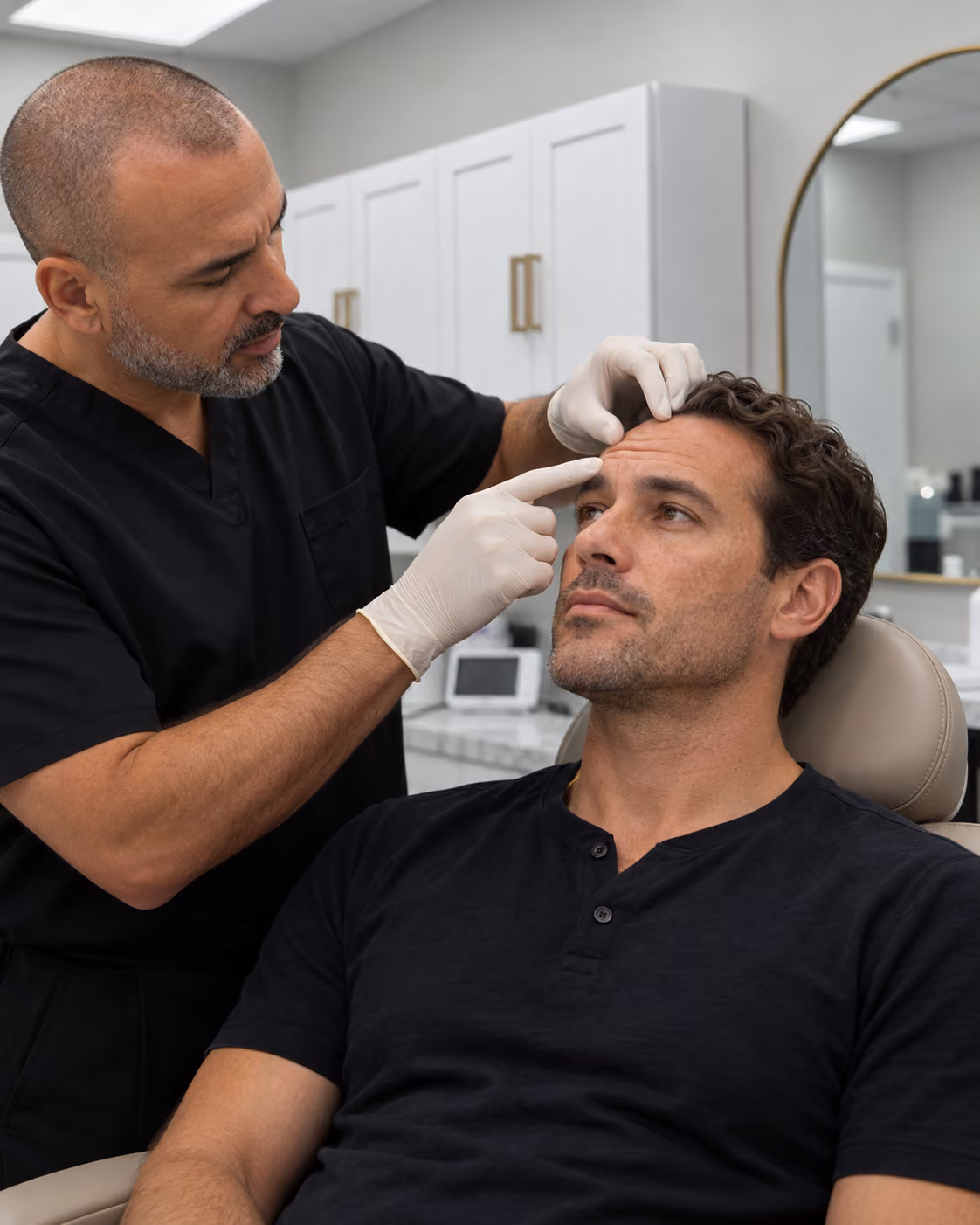 Botox consultation at Advanced Hair & Aesthetics in Miami