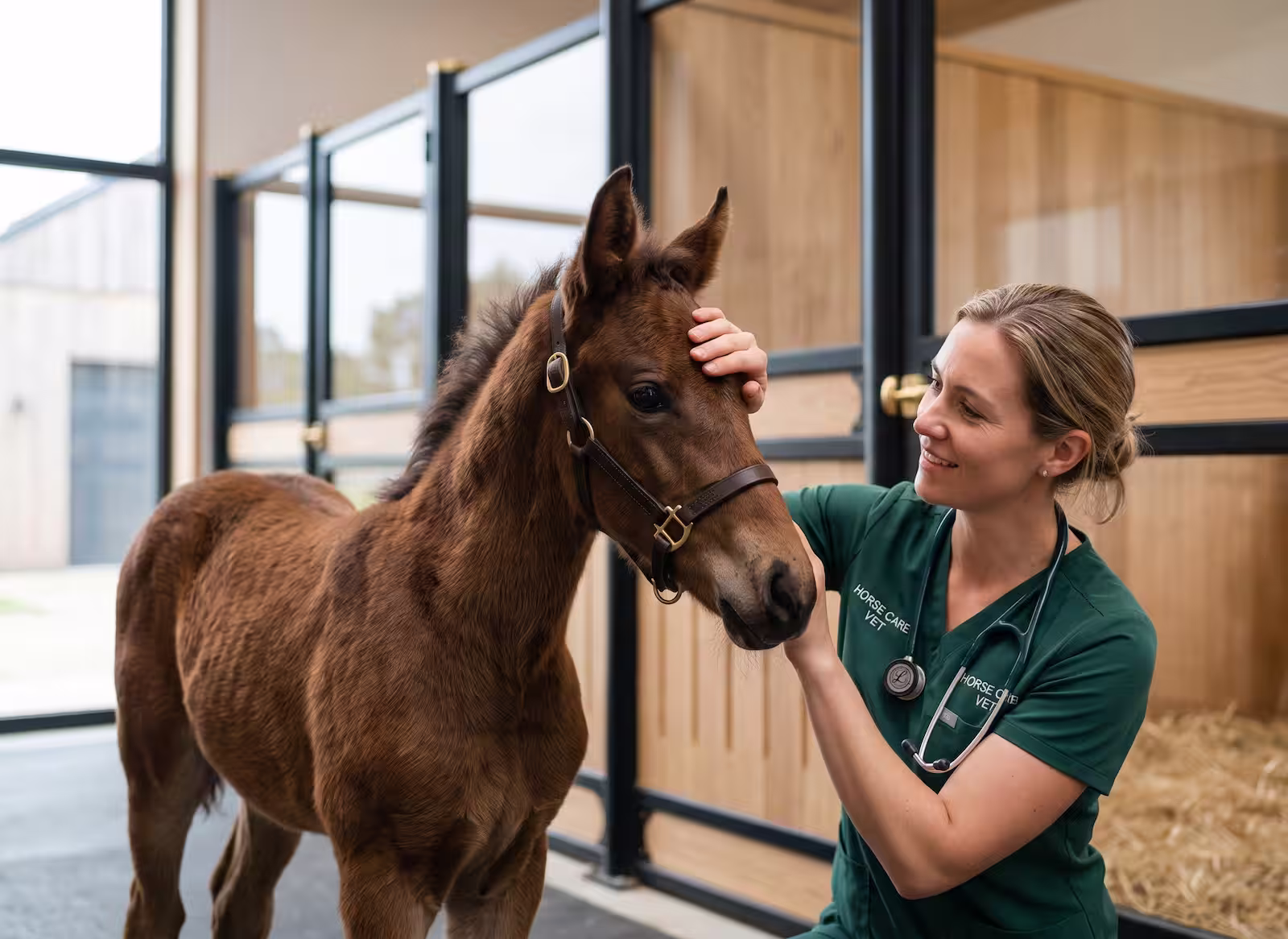 Veterinary clinic using ECB Equine hydrotherapy for clinical equine treatment