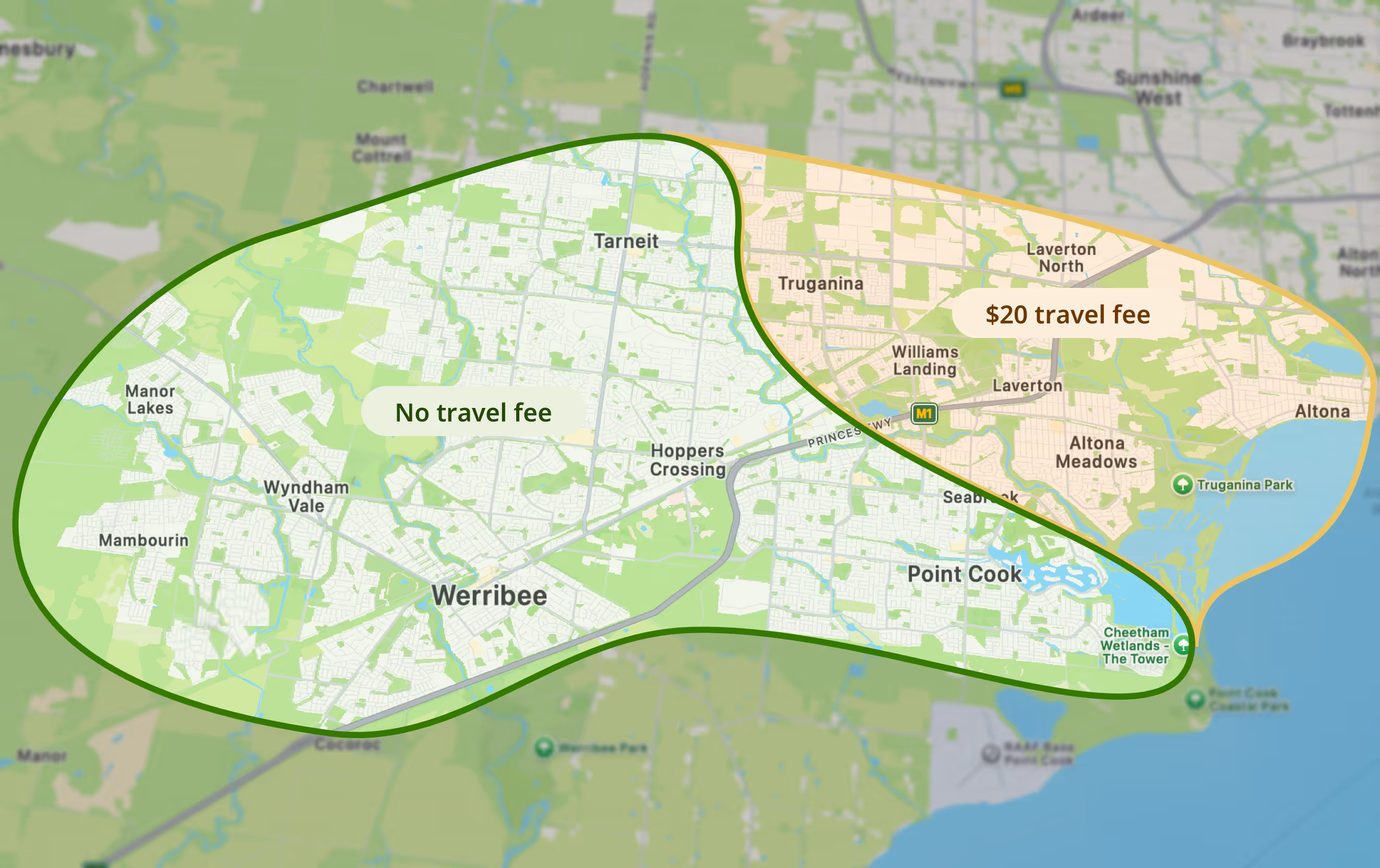 Map of werribee