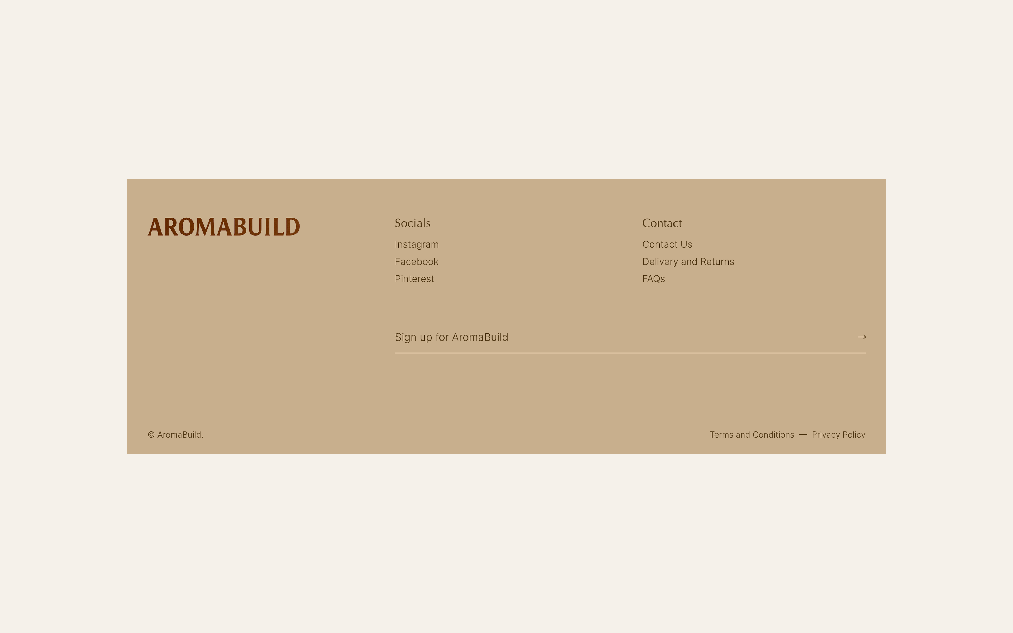 Aromabuild Footer