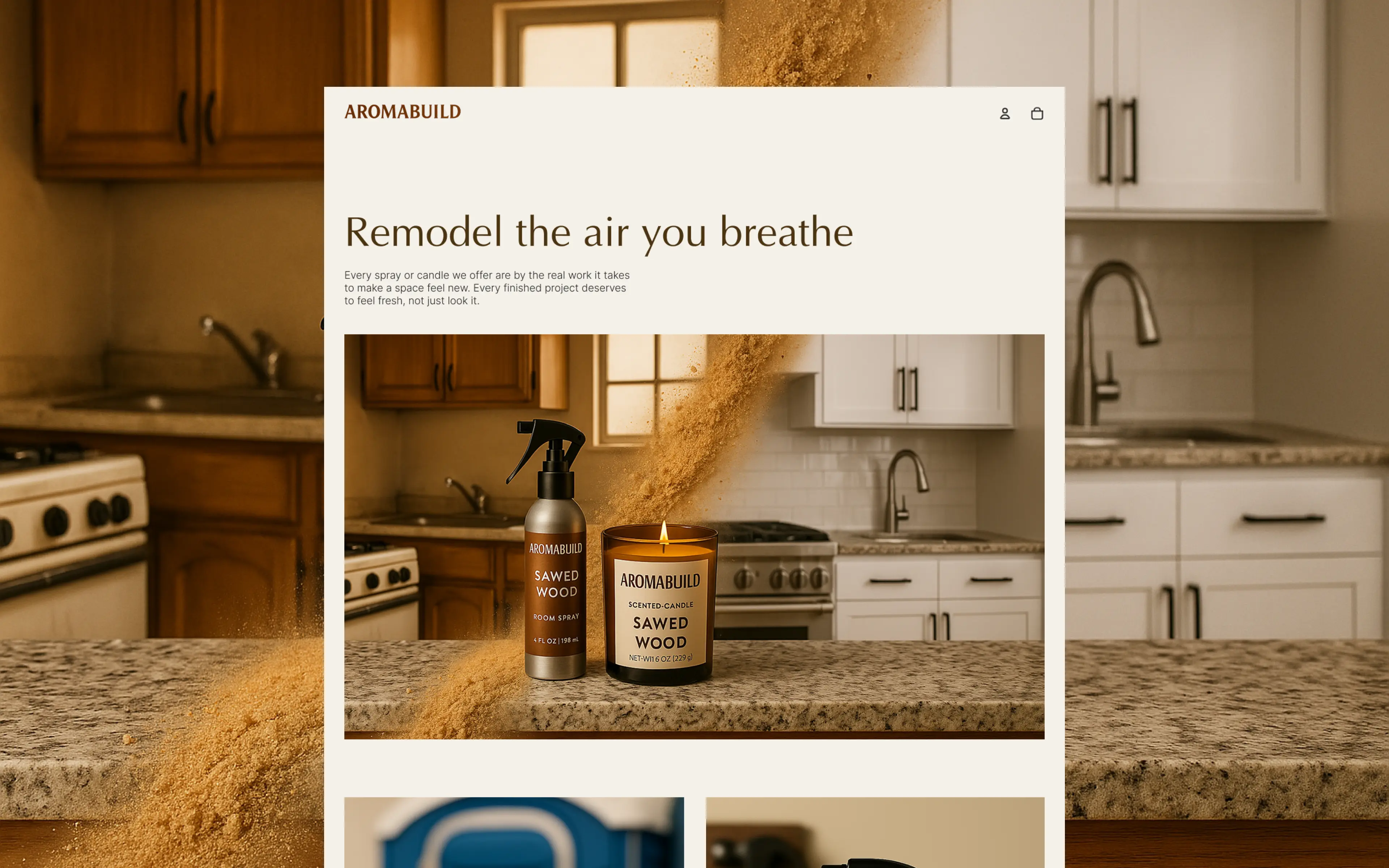 Aromabuild Homepage