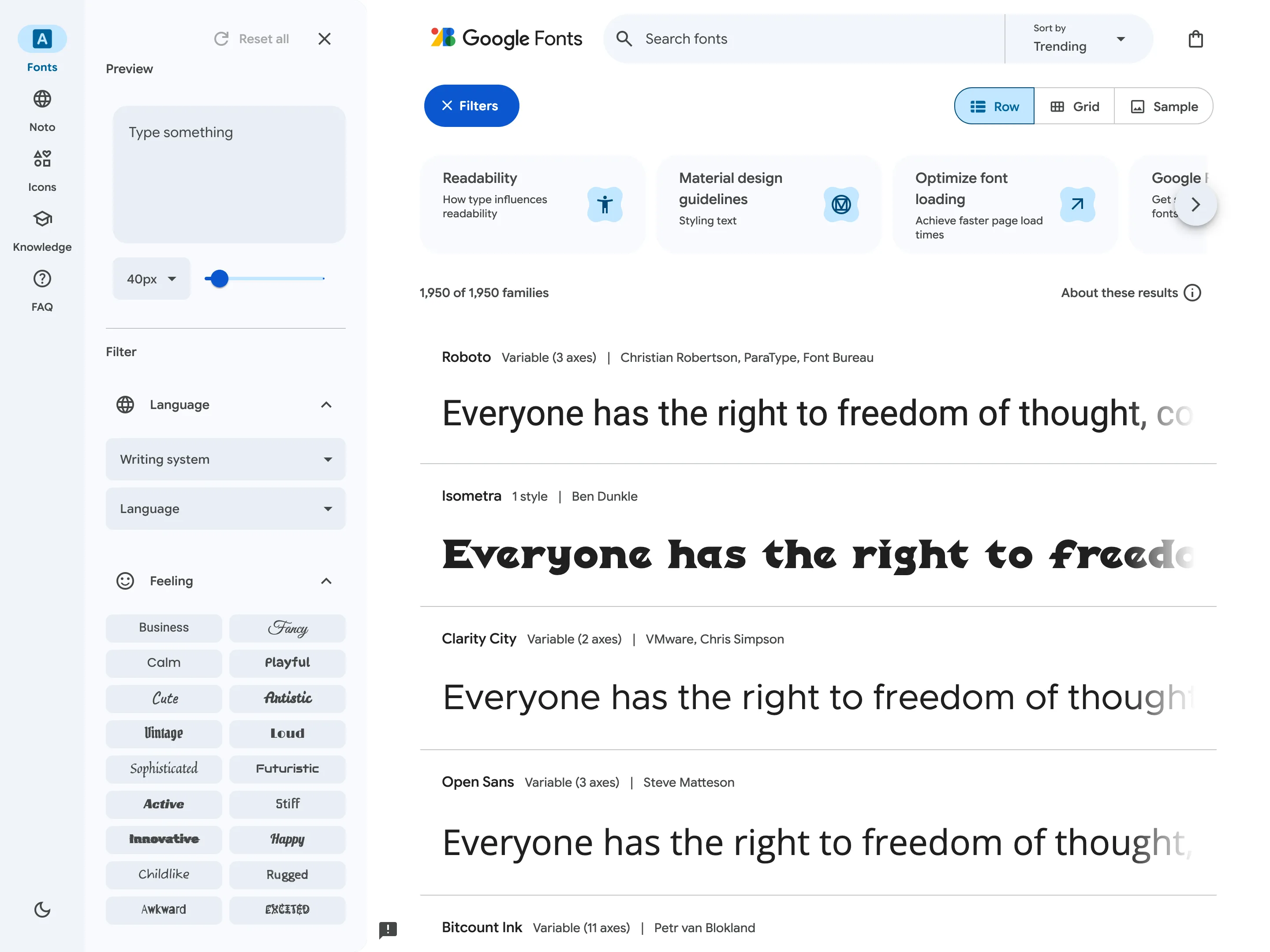 Fonts