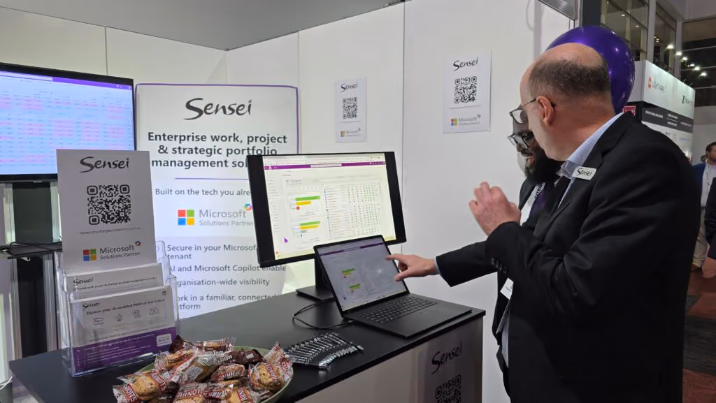 Ryan Darby and Paul Oppong from Sensei Project Solutions demonstrate the latest capabilities from the Altus PPM Platform