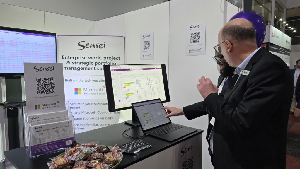 Ryan Darby and Paul Oppong from Sensei Project Solutions demonstrate the latest capabilities from the Altus PPM Platform