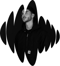 Forme logo du festival Chapfest avec photo du DJ Atmos