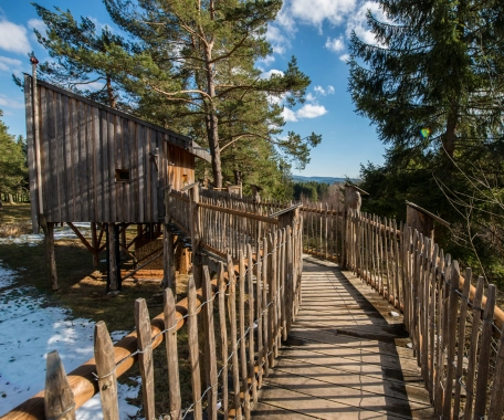 Barrierefreie Luxus-Hütte L'Avancée Nature – Cabanes Nids des Vosges Champdray