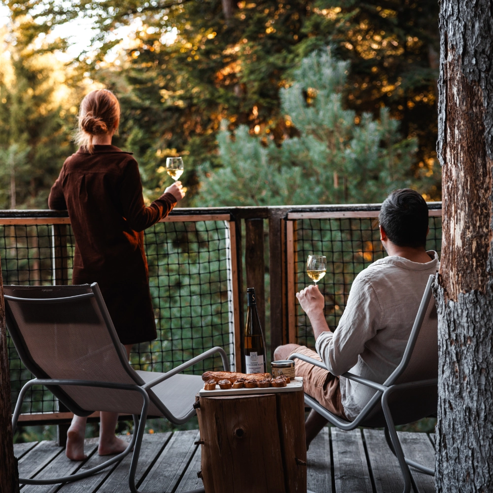 Panier dîner terroir vosgien livré en cabane – Nids des Vosges