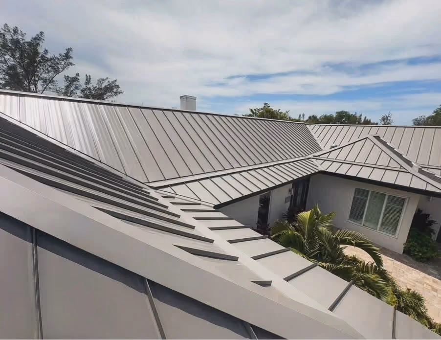 Roof inspection on a Florida home