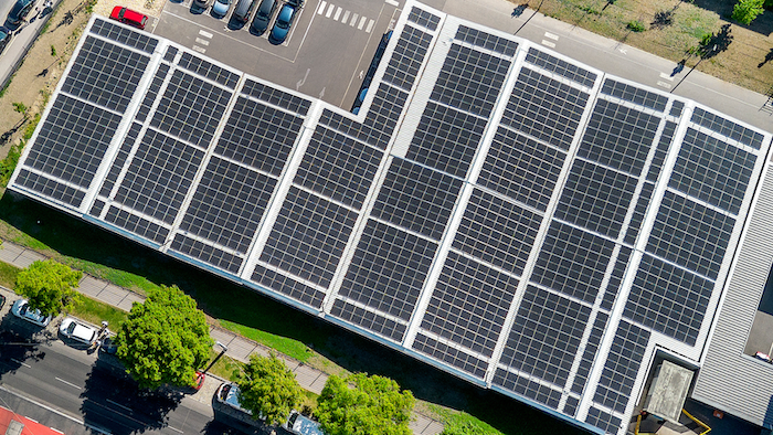 Photovoltaiklösung für einen Gewerbeparkplatz