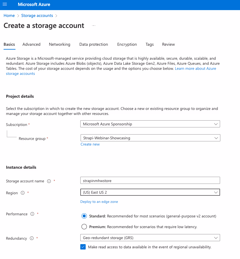 StorageAccount
