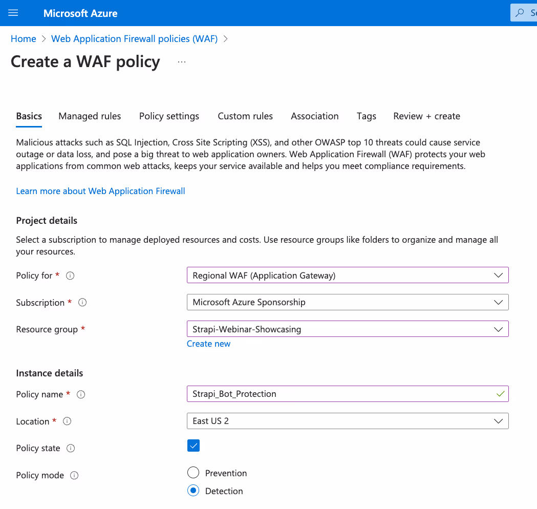 WAF-Policy