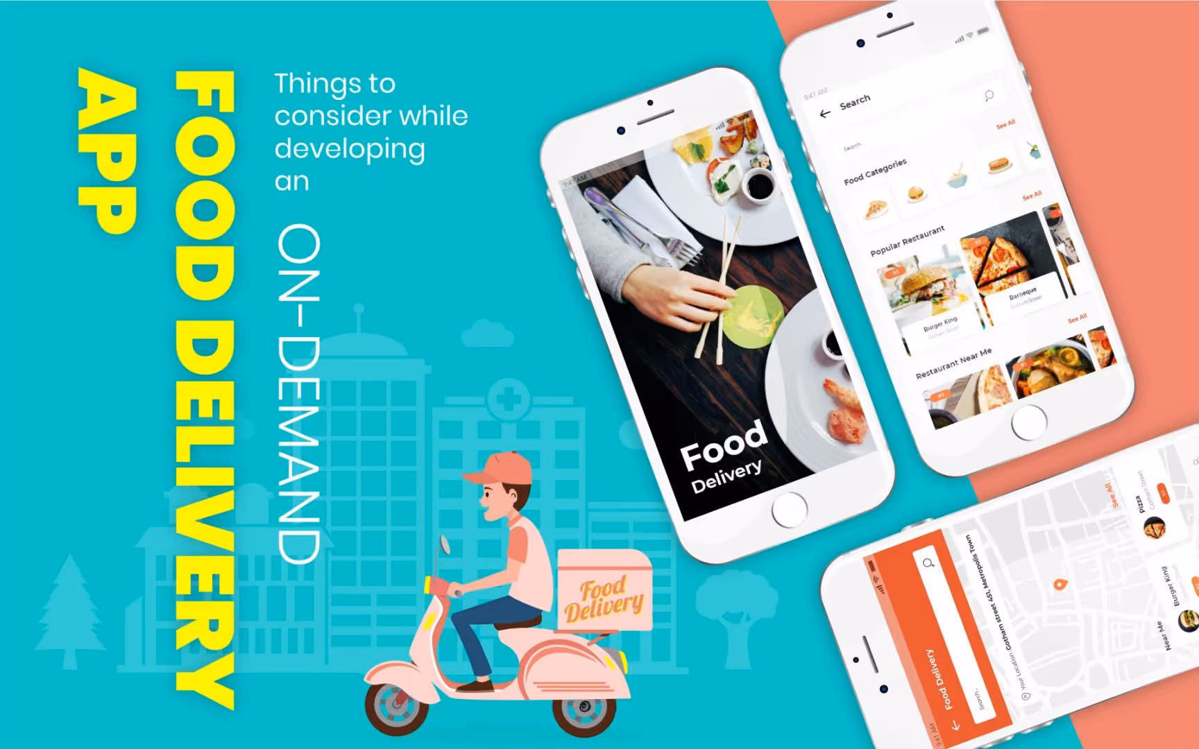 How to develop a food delivery app?