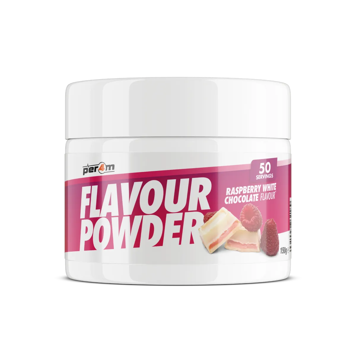 Per4m Flavour Powder 150g - Raspberry White Chocolate