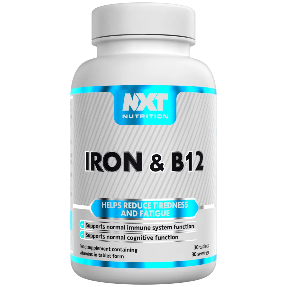 Nxt Nutrition Iron & B12 30 Tablets