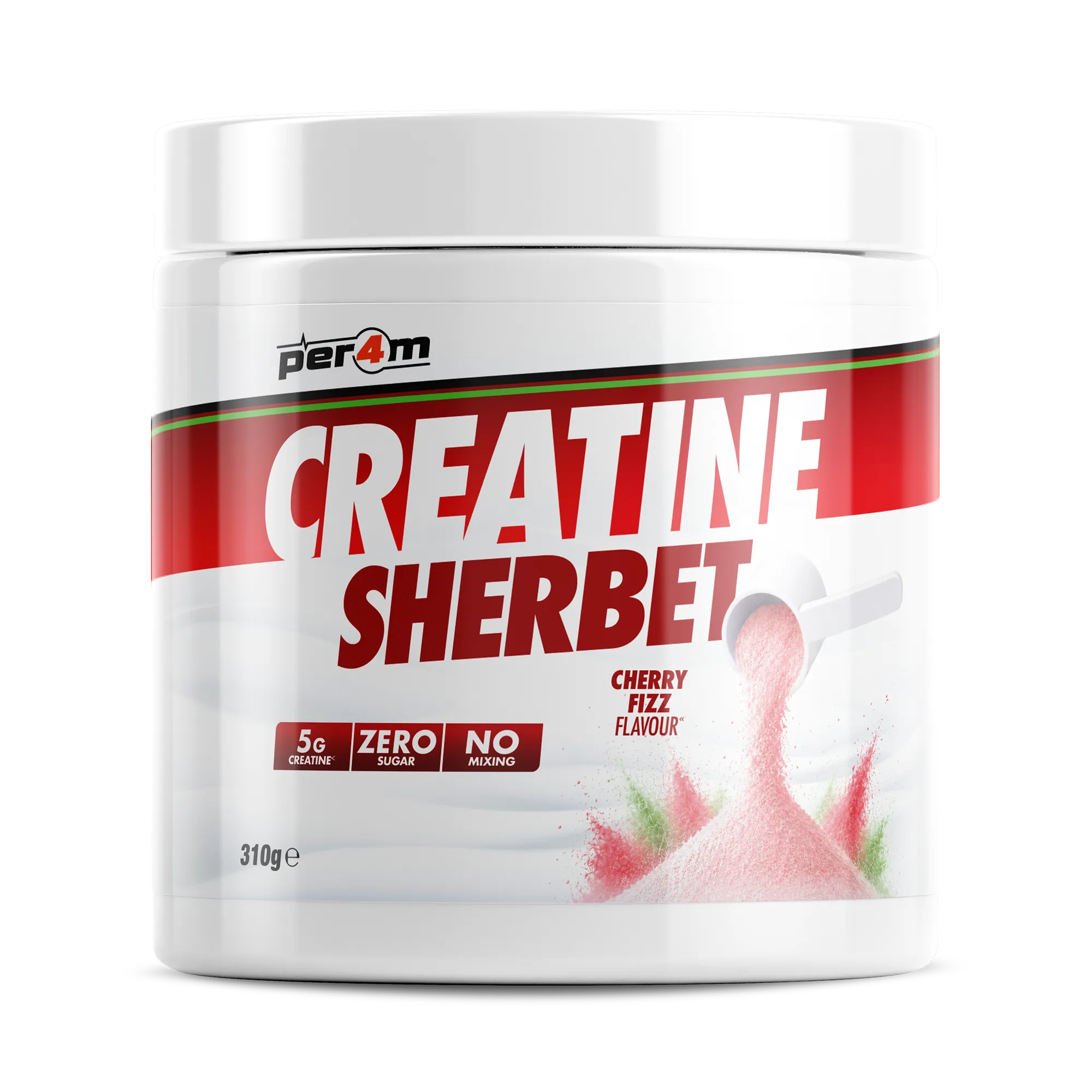 Per4m Creatine Sherbet 310g - Cherry Fizz
