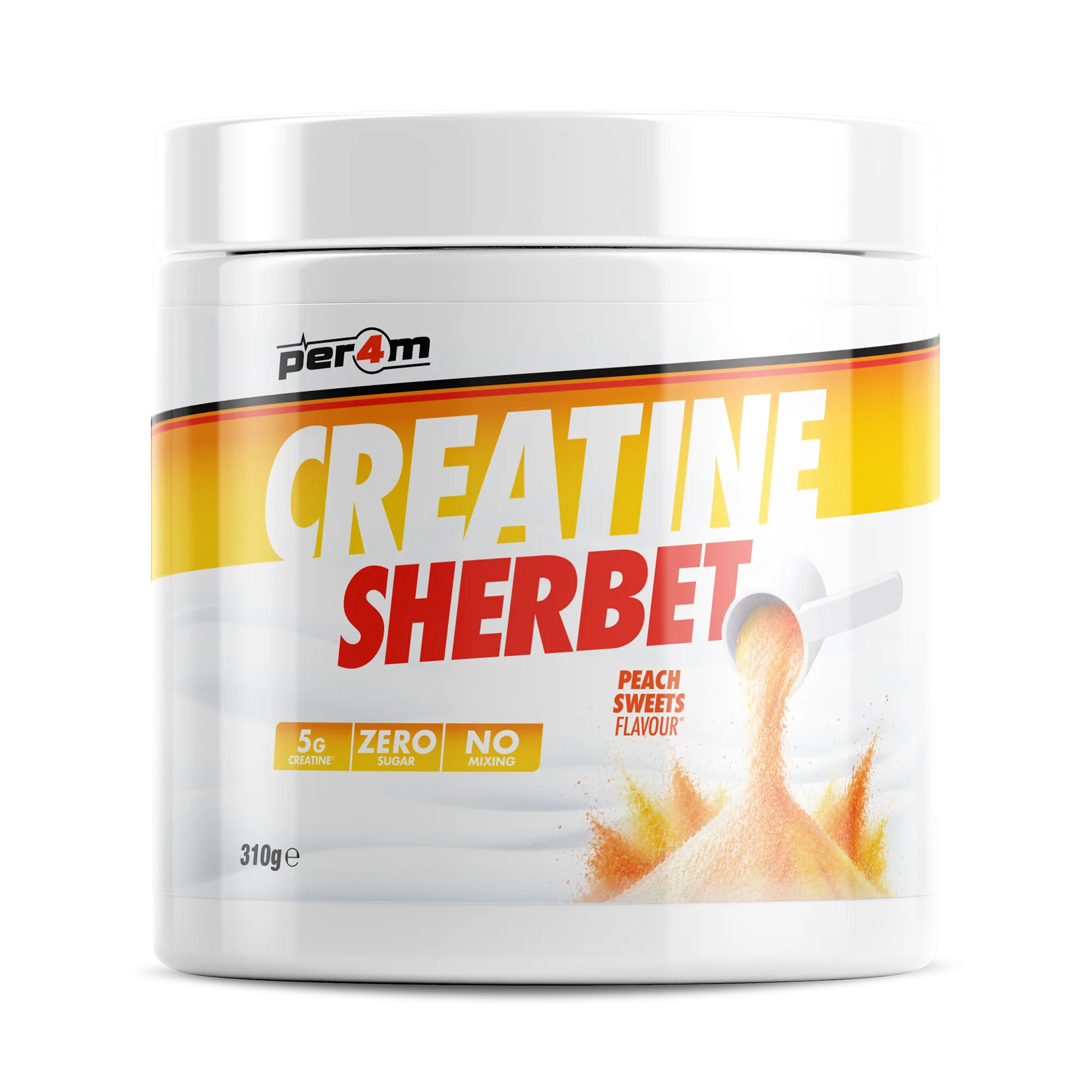 Per4m Creatine Sherbet 310g - Peach Sweets