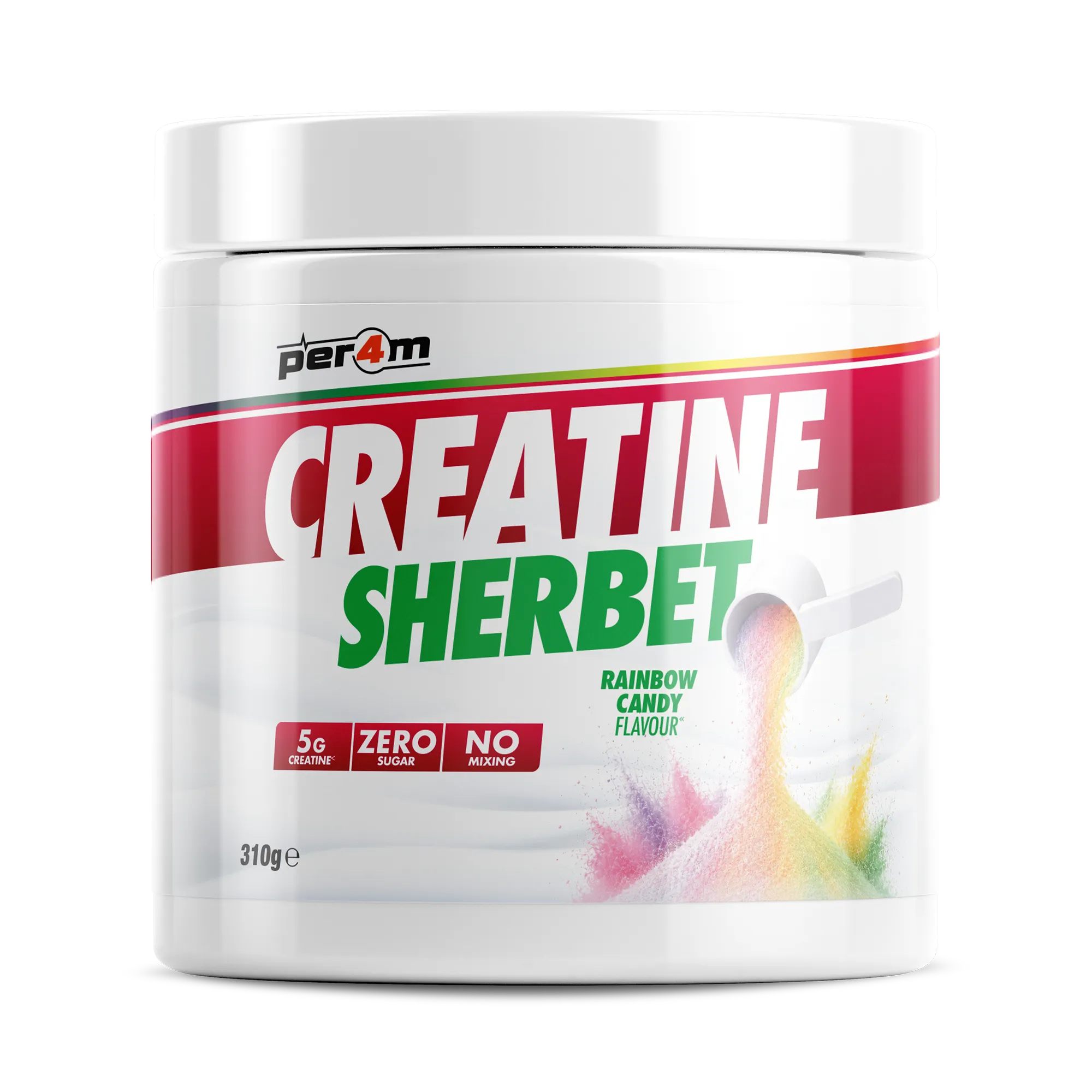Per4m Creatine Sherbet 310g - Rainbow Candy