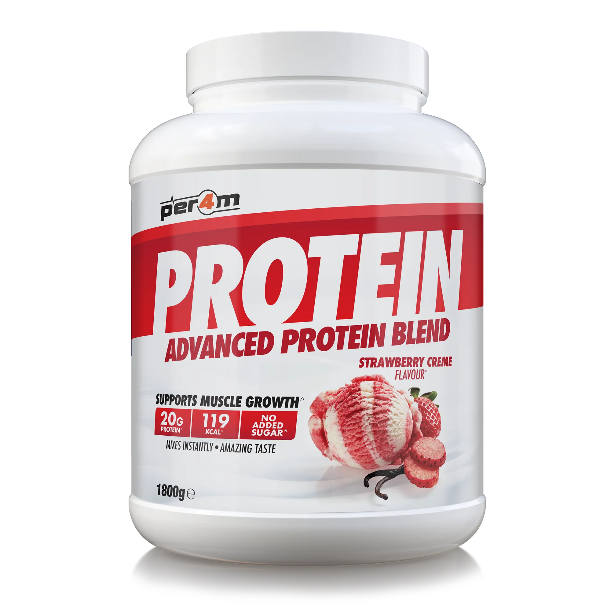 Per4m Advanced Protein Blend 1.8kg - Strawberry Creme
