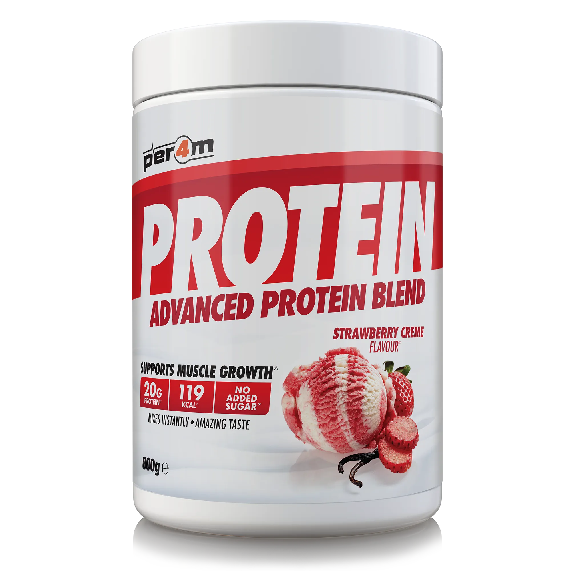 Per4m Advanced Protein Blend 800g - Strawberry Creme