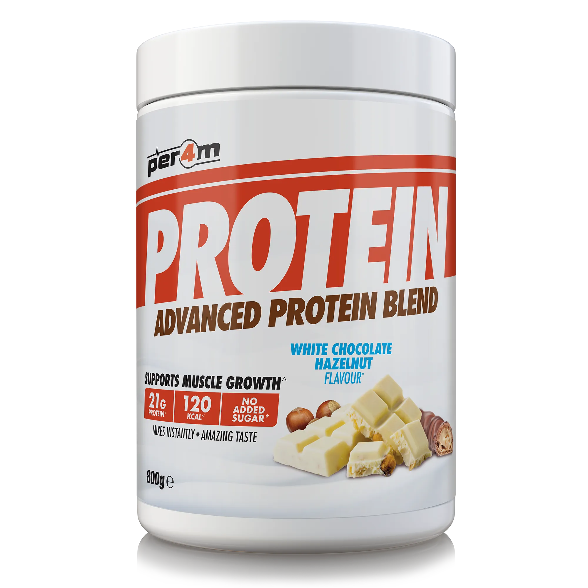 Per4m Advanced Protein Blend 800g - White Chocolate Hazelnut