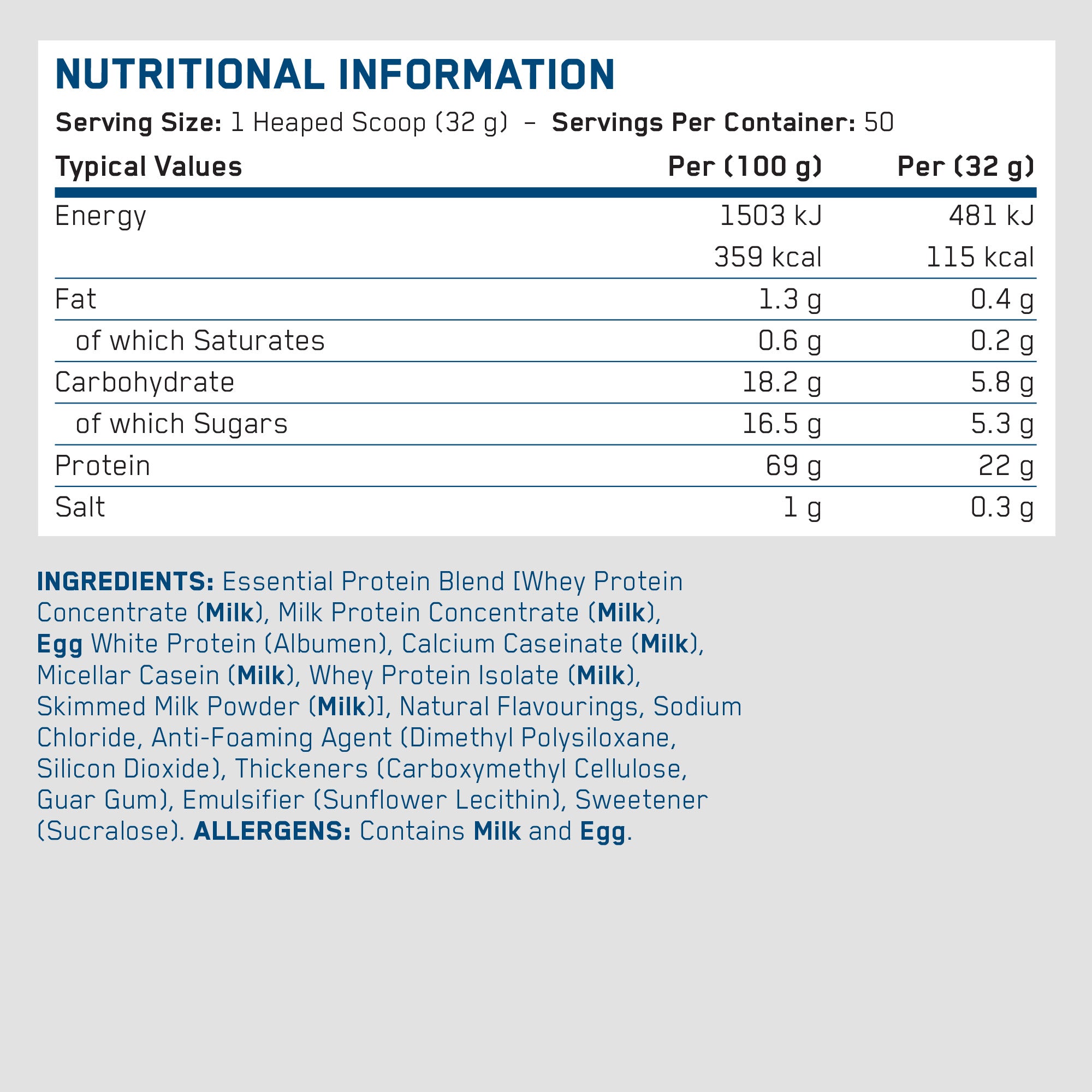 Nutritional Information