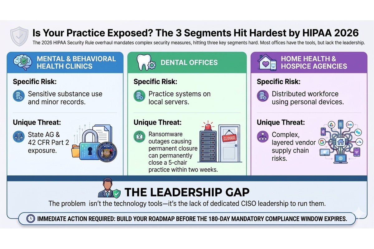 Is Your Practice Exposed? The 3 Segments Hit Hardest by HIPAA 2026